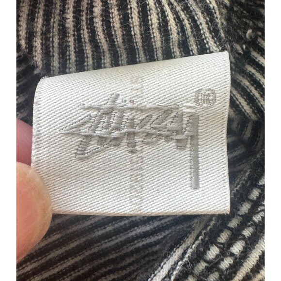 Stüssy Crop Top Size XS Black and White Streetwear Skate Grunge Surf - Picture 8 of 9
